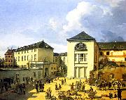 Andreas Achenbach Die alte Akademie in Dusseldorf oil painting reproduction